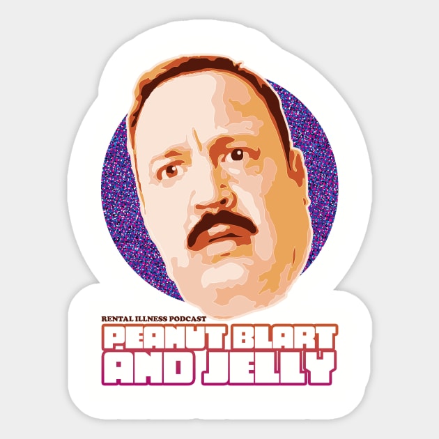 Peanut Blart and Jelly Sticker by Rental Illness: A Movie Podcast